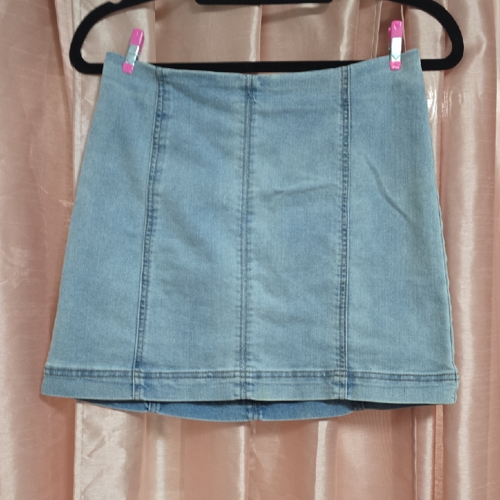 Wild Fable Light Blue Denim Mini Skirt